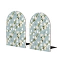 thumbnail image 1 of Lsque Tulips Flowers Printed Wood Bookends,Non-Skid Bookend for Shelves,Heavy Duty Support Bookends,Non-Slip Foam Pads for Office, Home, and Library,1 Pair, 1 of 8
