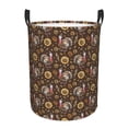 thumbnail image 1 of Lsque Turkey Sunflower Harvest Pattern Laundry Hamper Basket, Tall Woven Rope Hamper Basket for Clothes, Lightweight Storage Basket, Collapsible Waterproof-Medium, 1 of 6
