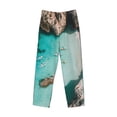 thumbnail image 1 of Lsque Turquoise Beach Kayaking Print Men's Pajama Pants, Lounge Pant - Comfortable Home Wear,Elastic Waistband, Stylish Design-, 1 of 9