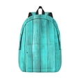thumbnail image 1 of Lsque Turquoise Wooden2 Pattern Canvas Daypack, Durable Backpack, High-quality Versatile Backpack,Vintage Compact Backpack-Small, 1 of 6