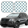 thumbnail image 1 of Lsque Turtle 2 PCS Windshield Sun Shade | CarFoldable Window Covers | Car Accessories Reflect UV for Universal Cars SUV Truck | Large, 1 of 7