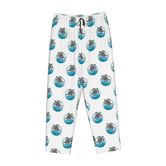 Lsque Turtle Print Women's Pajama Pants, Lounge Pant - Comfortable Home Wear,Elastic Waistband, Stylish Design-XX-Large