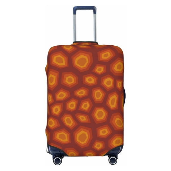 Lsque Turtle Shell Printed Luggage Cover, Travel Luggage Protector,Scratch and Dirt Resistant, Fits 18-32 Inch Luggage - Small