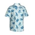 thumbnail image 1 of Lsque Turtle pattern Hawaiian Shirt for Men, Unisex Summer Beach Casual Short Sleeve Button Down Shirts-3X-Large, 1 of 9
