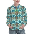 thumbnail image 1 of Lsque Turtles And Seahorses Pattern Casual Women's Hoodie,Hooded Sweatshirt with Kangaroo Pocket,Pullover Hoodie with Eye-catching Drawstrings-X-Large, 1 of 7