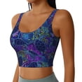thumbnail image 1 of Lsque Turtles Printed Women'S Sports Bra, Compression, Moisture Wicking, High-Impact Sports Bra For Women,Supportive sports bra-X-Large, 1 of 9