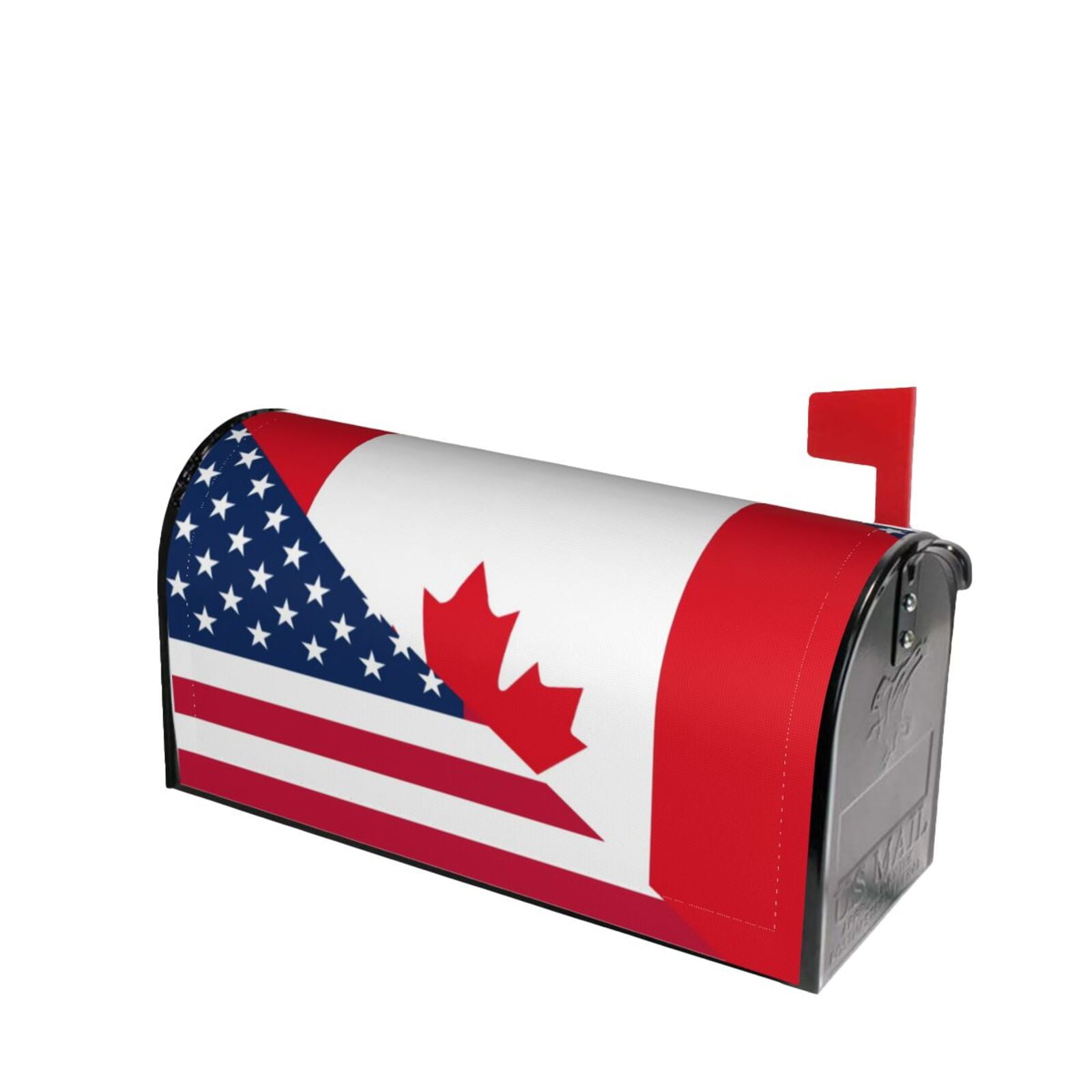 Lsque USA Canada Flag Mailbox Cover Standard Size Mailbox