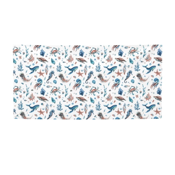 Lsque Undersea Animals Pattern Party Banner, Festive Banner , Holiday Celebrations and Events for Carnival Birthday Party Festival Decorations-Medium