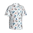 thumbnail image 1 of Lsque Undersea Animals pattern Hawaiian Shirt for Men, Unisex Summer Beach Casual Short Sleeve Button Down Shirts-Small, 1 of 9