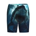 thumbnail image 1 of Lsque Undersea Shark Mens Sleep Pajama Shorts,Short Pajama Pants, Cotton Ultra-Soft Knit-Medium, 1 of 9