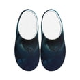 thumbnail image 1 of Lsque Undersea Shark Pattern Womens Comfort Cotton on Scuff With Memory Foam and Anti-skid Sole Slipper-39/40, 1 of 7