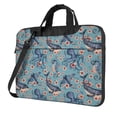 thumbnail image 1 of Lsque Underwater Animals and Flowers Pattern Laptop Bag – Portable & Slim Single-Shoulder Computer Case with Adjustable Strap, Protective, Lightweight for 13”/14”/15.6” Laptops, 1 of 8