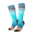thumbnail image 1 of Lsque Underwater Aquarium Arches Printed Crew Socks Men's Women's LightWeight Thin Casual Calf Socks ,Knee High Socks,Cotton Socks, 1 of 9