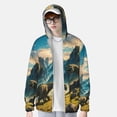 thumbnail image 1 of Lsque Valley River Dinosaur UPF 50+ Lightweight Sun Protection Men's Women's Long Sleeve Shirt, Hoodie Performance -Large, 1 of 9