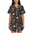 thumbnail image 1 of Lsque Various Crustaceans Women's Short-Sleeved Pajama Set - 2 Piece Soft and Lightweight Sleepwear Set-3X-Large, 1 of 9