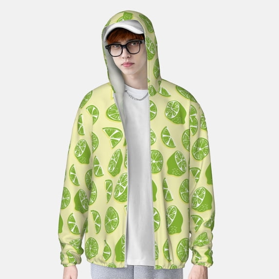 Lsque Various Lemons UPF 50+ Lightweight Sun Protection Men's Women's Long Sleeve Shirt, Hoodie Performance -Medium
