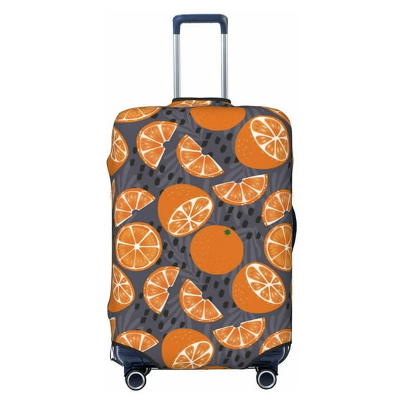 Lsque Various Oranges Printed Luggage Cover, Travel Luggage Protector,Scratch and Dirt Resistant, Fits 18-32 Inch Luggage -