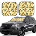 thumbnail image 1 of Lsque Various Snake 2 PCS Windshield Sun Shade | CarFoldable Window Covers | Car Accessories Reflect UV for Universal Cars SUV Truck | Small, 1 of 7