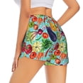 thumbnail image 1 of Lsque Vegetable (2) Printed Women's Running Shorts with Liner Pockets,Elastic Quick Dry Workout Athletic Gym Yoga Shorts,Womens High Waist Shorts-Small, 1 of 9