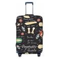 thumbnail image 1 of Lsque Vegetable Quiche Printed Luggage Cover, Travel Luggage Protector,Scratch and Dirt Resistant, Fits 18-32 Inch Luggage - X-Large, 1 of 9