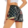 thumbnail image 1 of Lsque Veterans Day1 Printed Women's Running Shorts with Liner Pockets,Elastic Quick Dry Workout Athletic Gym Yoga Shorts,Womens High Waist Shorts-Large, 1 of 9