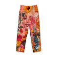 thumbnail image 1 of Lsque Vibrant Floral Collage Portrait Print Men's Pajama Pants, Lounge Pant - Comfortable Home Wear,Elastic Waistband, Stylish Design-XX-Large, 1 of 9