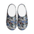 thumbnail image 1 of Lsque Video Game Pattern Womens Comfort Cotton on Scuff With Memory Foam and Anti-skid Sole Slipper-35/36, 1 of 7