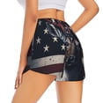 thumbnail image 1 of Lsque Vintage American Deer Printed Women's Running Shorts with Liner Pockets,Elastic Quick Dry Workout Athletic Gym Yoga Shorts,Womens High Waist Shorts-Small, 1 of 9