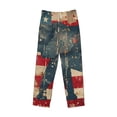 thumbnail image 1 of Lsque Vintage American Flag Elephant Print Men's Pajama Pants, Lounge Pant - Comfortable Home Wear,Elastic Waistband, Stylish Design-Large, 1 of 9