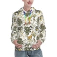 thumbnail image 1 of Lsque Vintage Animals Palm Tree Pattern Casual Women's Hoodie,Hooded Sweatshirt with Kangaroo Pocket,Pullover Hoodie with Eye-catching Drawstrings-XX-Large, 1 of 7