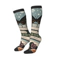 thumbnail image 1 of Lsque Vintage Art Butterfly Flower Printed Crew Socks Men's Women's LightWeight Thin Casual Calf Socks ,Knee High Socks,Cotton Socks, 1 of 9