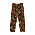 thumbnail image 1 of Lsque Vintage Autumn Plants Butterfly Print Men's Pajama Pants, Lounge Pant - Comfortable Home Wear,Elastic Waistband, Stylish Design-Medium, 1 of 9