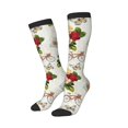 thumbnail image 1 of Lsque Vintage Bike Flower Butterfly Printed Crew Socks Men's Women's LightWeight Thin Casual Calf Socks ,Knee High Socks,Cotton Socks, 1 of 9