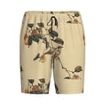 thumbnail image 1 of Lsque Vintage Bird Mens Sleep Pajama Shorts,Short Pajama Pants, Cotton Ultra-Soft Knit-XX-Large, 1 of 9