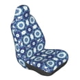 thumbnail image 1 of Lsque Vintage Blue Pattern Car Seat Covers for Front Seats , Waterproof Seat Covers for Cars, Sporty Front Seat Covers,Car Seat Cover Protector Front Seats, 1 of 5