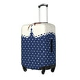 thumbnail image 1 of Lsque Vintage Blue Polka-dot Printed Luggage Cover, Travel Luggage Protector,Scratch and Dirt Resistant, Fits 18-32 Inch Luggage-Medium, 1 of 7
