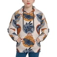 thumbnail image 1 of Lsque Vintage Botanical Butterfly Art Patten Youth Hoodie Sweatshirt Pullover with Kangaroo Pocket Boys and Girls Hoodie Warm Hoodie for Kids-Medium, 1 of 6