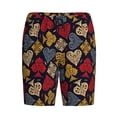 thumbnail image 1 of Lsque Vintage Card Mens Sleep Pajama Shorts,Short Pajama Pants, Cotton Ultra-Soft Knit-3X-Large, 1 of 9