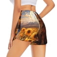 thumbnail image 1 of Lsque Vintage Cute Corgi Sunflower Printed Women's Running Shorts with Liner Pockets,Elastic Quick Dry Workout Athletic Gym Yoga Shorts,Womens High Waist Shorts-Large, 1 of 9