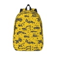 thumbnail image 1 of Lsque Vintage Excavator Pattern Canvas Daypack, Durable Backpack, High-quality Versatile Backpack,Vintage Compact Backpack-Medium, 1 of 6