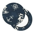 thumbnail image 1 of Lsque Vintage Marine Round Bar chair cushion covers Velvet Fabric Premium Comfort Protects from Scratches and Stains for 14-17 Inch Chair- 12 inch, 1 of 7