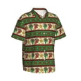 thumbnail image 1 of Lsque Vintage Mexican pattern Hawaiian Shirt for Men, Unisex Summer Beach Casual Short Sleeve Button Down Shirts-Small, 1 of 9