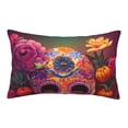thumbnail image 1 of Lsque Vintage Patterned Skull Pattern Pillow Case – Soft & Cozy Throw Pillow Cover, Hypoallergenic Cushion Case for Sleeping Women with Envelope Closure-14"x20", 1 of 6