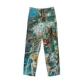 thumbnail image 1 of Lsque Vintage Print Island Skull Print Men's Pajama Pants, Lounge Pant - Comfortable Home Wear,Elastic Waistband, Stylish Design-Medium, 1 of 9