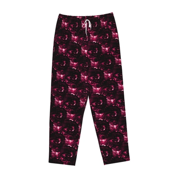 Lsque Vintage Psychedelic Print Women's Pajama Pants, Lounge Pant - Comfortable Home Wear,Elastic Waistband, Stylish Design-XX-Large