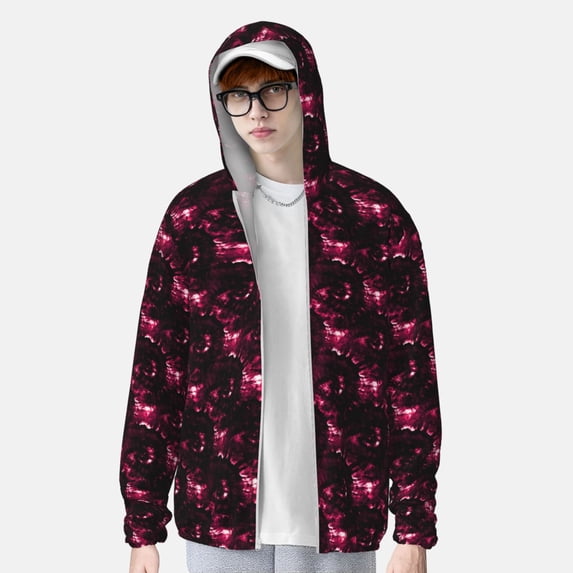 Lsque Vintage Psychedelic UPF 50+ Lightweight Sun Protection Men's Women's Long Sleeve Shirt, Hoodie Performance -Medium