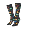 thumbnail image 1 of Lsque Vintage Records Printed Crew Socks Men's Women's LightWeight Thin Casual Calf Socks ,Knee High Socks,Cotton Socks, 1 of 9