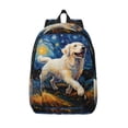 thumbnail image 1 of Lsque Vintage Starry Sky Labrador Pattern Canvas Daypack, Durable Backpack, High-quality Versatile Backpack,Vintage Compact Backpack-Medium, 1 of 6
