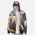 thumbnail image 1 of Lsque Vintage Starry Sky Labrador UPF 50+ Lightweight Sun Protection Men's Women's Long Sleeve Shirt, Hoodie Performance -X-Large, 1 of 9