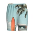 thumbnail image 1 of Lsque Vintage Surf Van Beach Mens Sleep Pajama Shorts,Short Pajama Pants, Cotton Ultra-Soft Knit-3X-Large, 1 of 9
